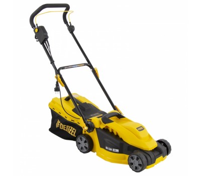 Газонокосилка электрическая GM-1200, 1200 Вт, ширина 32 см, 3 уровня, травосборник 25 л. Denzel