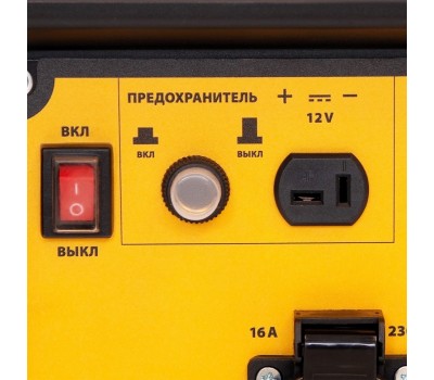 Генератор инверторный GT-3500iF, 3.5 кВт, 230 В, бак 5 л, открытый корпус, ручной старт Denzel