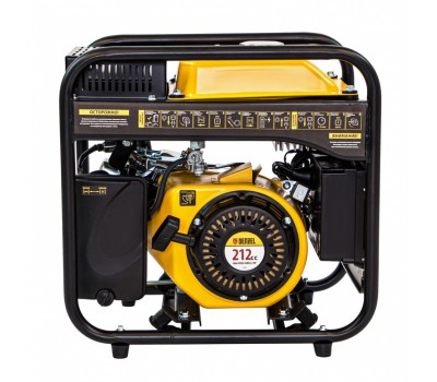 Генератор инверторный GT-3500iF, 3.5 кВт, 230 В, бак 5 л, открытый корпус, ручной старт Denzel