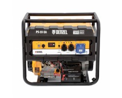 Генератор бензиновый PS 55 EA, 5.5 кВт, 230 В, 25 л, коннектор автоматики, электростартер Denzel-foto9