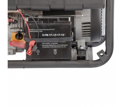 Генератор бензиновый PS 55 EA, 5.5 кВт, 230 В, 25 л, коннектор автоматики, электростартер Denzel