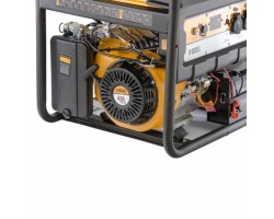 Генератор бензиновый PS 55 EA, 5.5 кВт, 230 В, 25 л, коннектор автоматики, электростартер Denzel