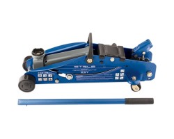 Домкрат гидравлический подкатной с фиксатором, 2.5 т, Safety Pin, 140-385 мм, в кейсе Stels