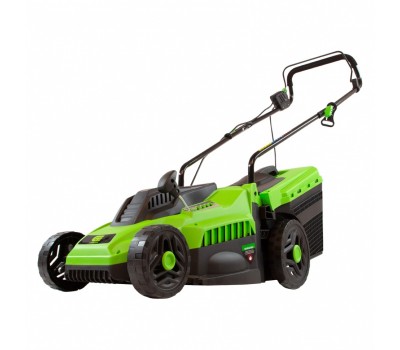 Газонокосилка электрическая L1500, 1500 Вт, ширина 33 см, 5 уровней, пластиковый травосборник 35 л Сибртех