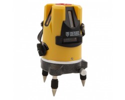 Уровень лазерный LX3, 10 м, ± 0.3 мм/1 м, 635 нм, 4 вертикальных, 1 горизонтальная плоскости, резьба 5/8 Denzel-foto2