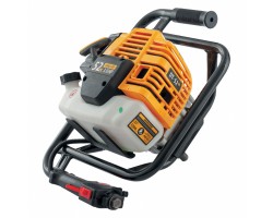 Мотобур DX-52, объём двигателя 52 см3, соединение 20 мм, без шнека Denzel