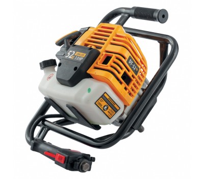 Мотобур DX-52, объём двигателя 52 см3, соединение 20 мм, без шнека Denzel