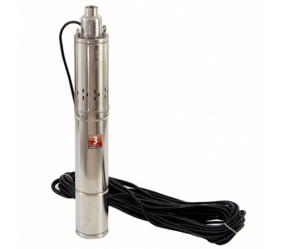 Скважинный насос DWS-4-150, винтовой, диаметр 4, 1300 Вт, 2000 л/ч, напор 150 м Denzel