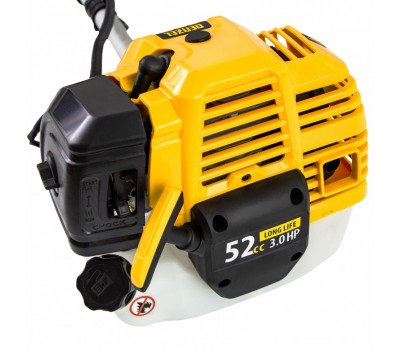 Триммер бензиновый DT 52, 52 см3, 3 л. с, неразъемная штанга, состоит из 2 частей Denzel