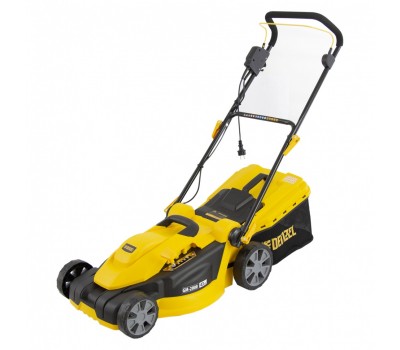 Газонокосилка электрическая GM-2000, 2000 Вт, ширина 43 см, 6 уровней, травосборник 45 л. Denzel