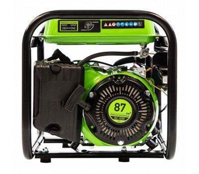 Генератор бензиновый БС-1200, 1 кВт, 230 В, четырехтактный, 5.5 л, ручной стартер Сибртех