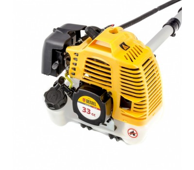 Триммер бензиновый DT 33, 33 см3, 1.8 л. с, неразъемная штанга, состоит из 2 частей Denzel