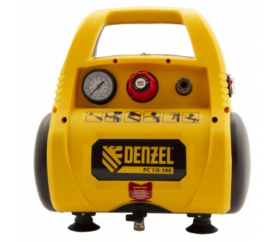 Компрессор воздушный безмасляный РС 1/6-180,1, 1 кВт, 180 л/мин, 6 л Denzel