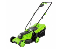 Газонокосилка электрическая L1200, 1200 Вт, ширина 32 см, 3 уровня, пластиковый травосборник 30 л. Сибртех
