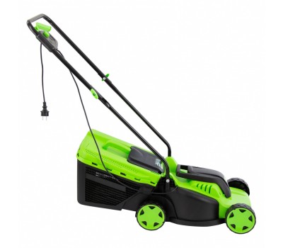 Газонокосилка электрическая L1200, 1200 Вт, ширина 32 см, 3 уровня, пластиковый травосборник 30 л. Сибртех