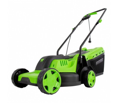 Газонокосилка электрическая L1200, 1200 Вт, ширина 32 см, 3 уровня, пластиковый травосборник 30 л. Сибртех