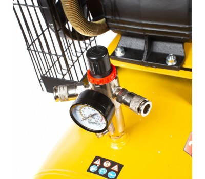 Компрессор воздушный BCV2300/100, ременный привод, 2.3 кВт, 100 литров, 440 л/мин Denzel