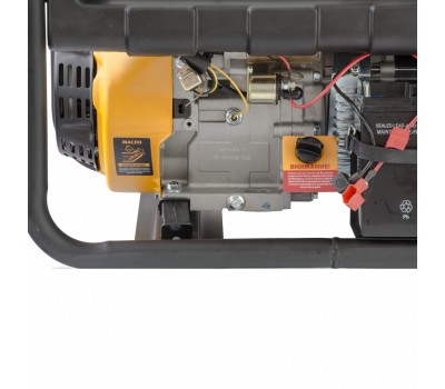 Генератор бензиновый PS 90 EA, 9.0 кВт, 230В, 25 л, коннектор автоматики, электростартер Denzel