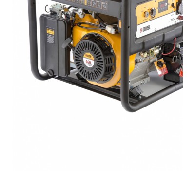 Генератор бензиновый PS 90 EA, 9.0 кВт, 230В, 25 л, коннектор автоматики, электростартер Denzel