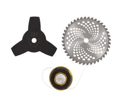 Триммер бензиновый DTL-37-4T, 4-тактный, 37 см3, неразъемная штанга, состоит из 2 частей Denzel