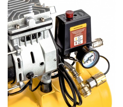 Компрессор DLS650/10 безмаслянный малошумный 650 Вт, 120 л/мин, ресивер 10 л Denzel