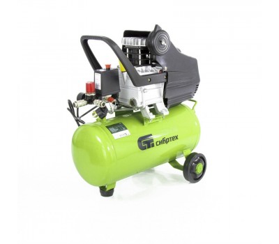 Компрессор воздушный КК-1100/22, 1, 1 кВт, 135 л/мин, 22 л, прямой привод, масляный Сибртех