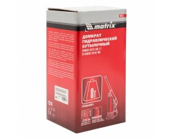 Домкрат гидравлический бутылочный, 8 т, высота подъема 230-457 мм Matrix-foto11