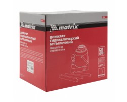 Домкрат гидравлический бутылочный, 50 т, высота подъема 240-370 мм Matrix-foto13
