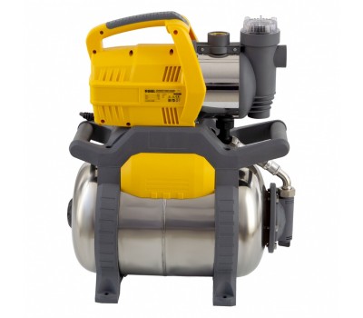 Насосная станция PSХ950X, Х-Pro, 950 Вт, 3300 л/ч, ресивер 24 л, подъем 38 м, нержавейка Denzel