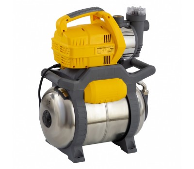 Насосная станция PSХ950X, Х-Pro, 950 Вт, 3300 л/ч, ресивер 24 л, подъем 38 м, нержавейка Denzel