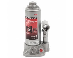 Домкрат гидравлический бутылочный, 3 т, высота подъема 194-372 мм Matrix-foto3