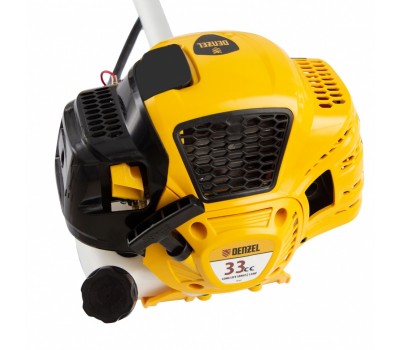 Триммер бензиновый DTL-33, 33 см3, неразъемная штанга, состоит из 2 частей Denzel