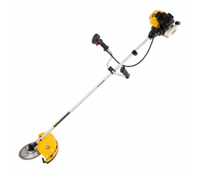 Триммер бензиновый DTL-33, 33 см3, неразъемная штанга, состоит из 2 частей Denzel