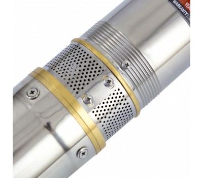 Скважинный насос DWC-4-140, центробежный, диаметр 4, 2000 Вт, 6000 л/ч, напор 140 м Denzel
