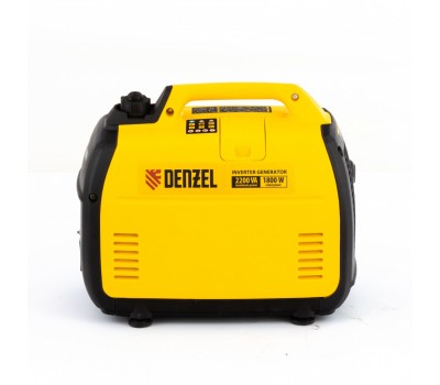 Генератор инверторный GT-2200iS, 2.2 кВт, 230 В, бак 4 л, закрытый корпус, ручной старт Denzel