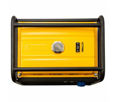 Генератор бензиновый GE 8900, 8.5 кВт, 220 В/50 Гц, 25 л, ручной старт Denzel