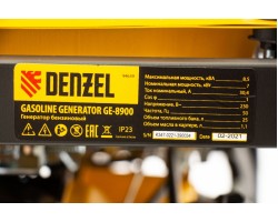Генератор бензиновый GE 8900, 8.5 кВт, 220 В/50 Гц, 25 л, ручной старт Denzel-foto22