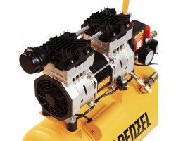 Компрессор DLS950/24 безмаслянный малошумный 950 Вт, 165 л/мин, ресивер 24 л Denzel-foto8