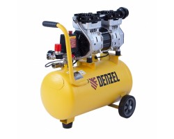 Компрессор DLS950/24 безмаслянный малошумный 950 Вт, 165 л/мин, ресивер 24 л Denzel