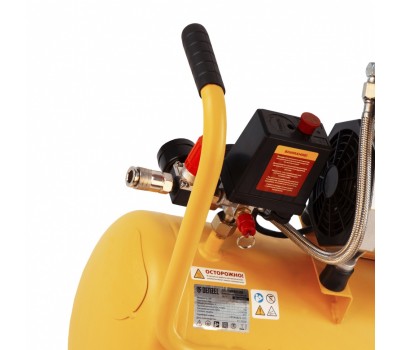 Компрессор DLS950/24 безмаслянный малошумный 950 Вт, 165 л/мин, ресивер 24 л Denzel