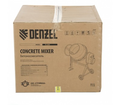 Бетоносмеситель B-200, 1000 Вт, 200 л Denzel