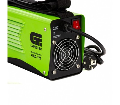 Аппарат инверторный дуговой сварки ИДС-170, 170 А, ПВ 80%, диаметр электрода 1.6-3.2 мм Сибртех