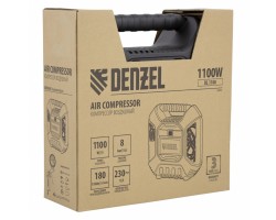 Компрессор воздушный DL1100 1.1 кВт, 180 л/мин, с набором аксессуаров Denzel-foto8