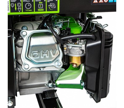 Генератор бензиновый БС-2500, 2.2 кВт, 230В, четырехтактный, 15 л, ручной стартер Сибртех