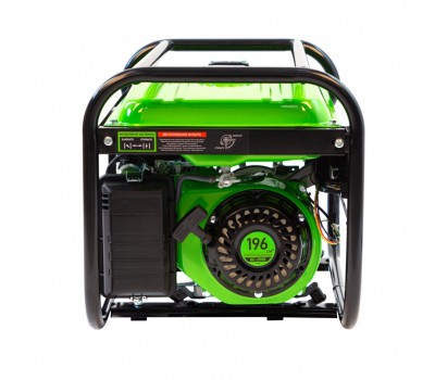 Генератор бензиновый БС-2500, 2.2 кВт, 230В, четырехтактный, 15 л, ручной стартер Сибртех