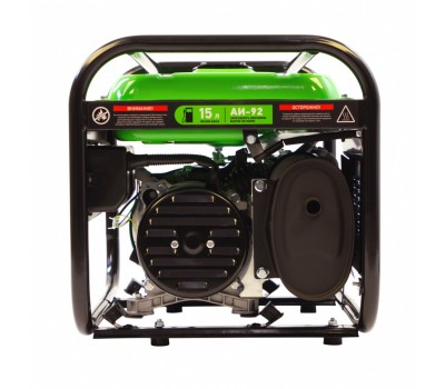 Генератор бензиновый БС-2500, 2.2 кВт, 230В, четырехтактный, 15 л, ручной стартер Сибртех