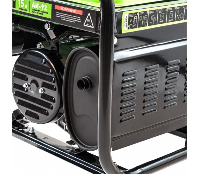 Генератор бензиновый БС-2500, 2.2 кВт, 230В, четырехтактный, 15 л, ручной стартер Сибртех