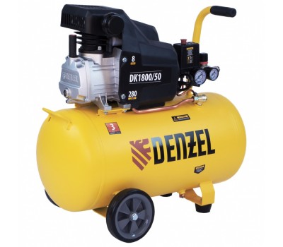 Компрессор воздушный DK1800/50, Х-PRO 1.8 кВт, 280л/мин, 50л Denzel