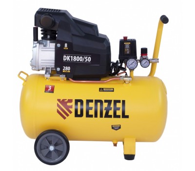 Компрессор воздушный DK1800/50, Х-PRO 1.8 кВт, 280л/мин, 50л Denzel