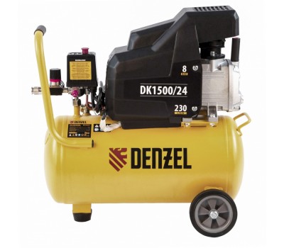 Компрессор воздушный DK1500/24, Х-PRO 1.5 кВт, 230 л/мин, 24 л Denzel